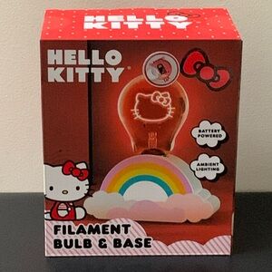HELLO KITTY SANRIO FILAMENT BULB & BASE LAMP NEW